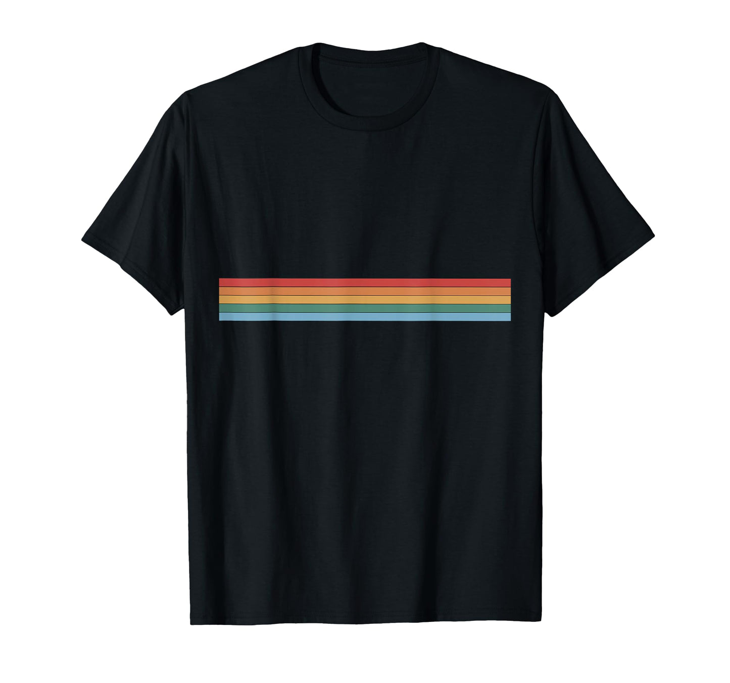 Rainbow Stripes T-Shirt - Novelty Apparel Unisex - T-Shirt, Sweatshirt, Hoodie