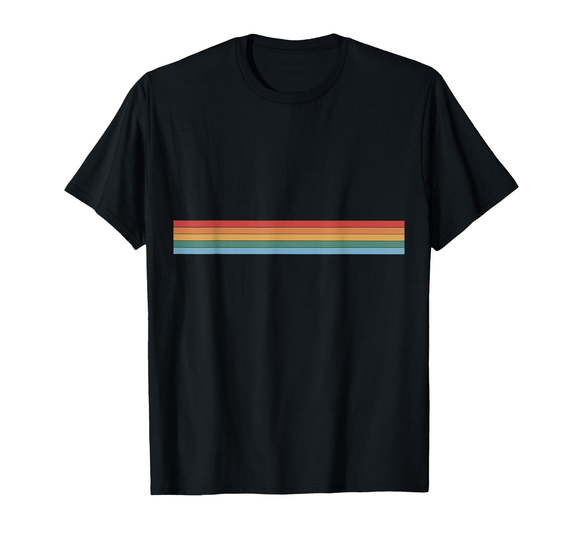 Rainbow Stripes T-Shirt - Novelty Apparel Unisex - T-Shirt, Sweatshirt, Hoodie