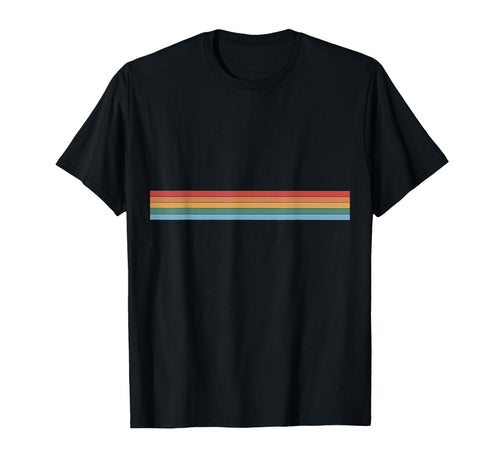 Rainbow Stripes T-Shirt - Novelty Apparel Unisex - T-Shirt, Sweatshirt, Hoodie