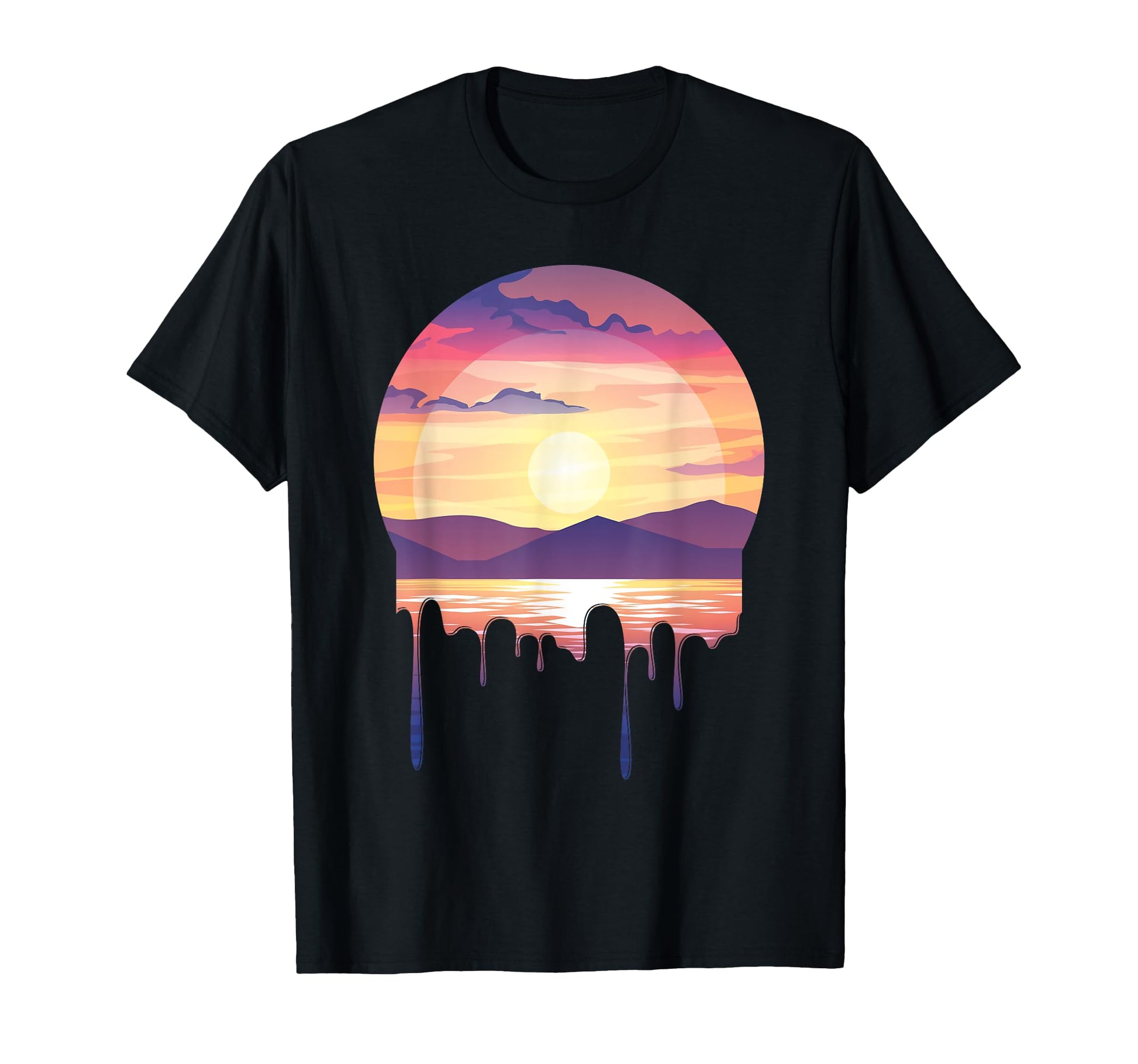 Nature Lover Sunset Vaporwave Aesthetic T-Shirt - Aesthetic Graphic Unisex - T-Shirt, Sweatshirt, Hoodie