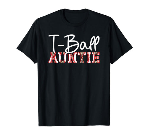 T Ball Auntie Leopard Baseball T T-Shirt - Streetwear Style for Adults - T-Shirt, Sweatshirt, Hoodie