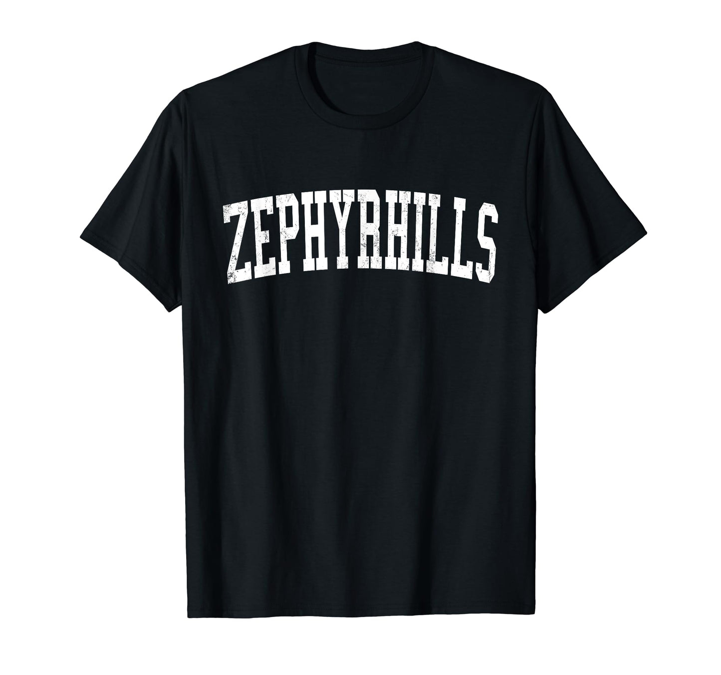 Zephyrhills Fl Distressed White Varsity T-Shirt - Graphic Print Men Women - T-Shirt, Sweatshirt, Hoodie
