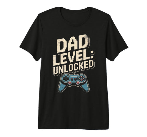 Dad Level Unlocked Gamer Fathers T-Shirt - Aesthetic Graphic for Adults - T-Shirt, Sweatshirt, Hoodie
