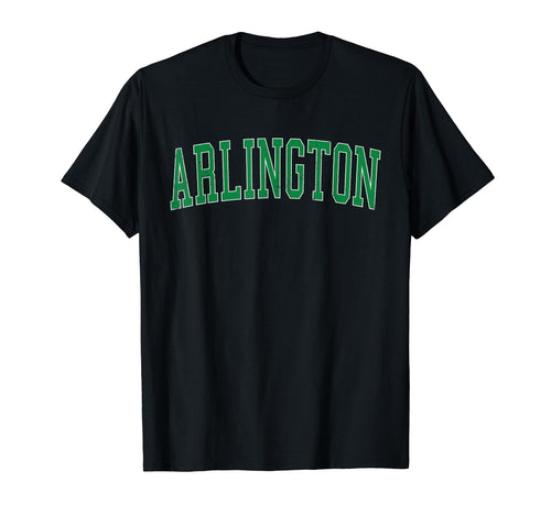 Arlington Wa Distressed Green Varsity T-Shirt - Custom Art Print Men Women - T-Shirt, Sweatshirt, Hoodie