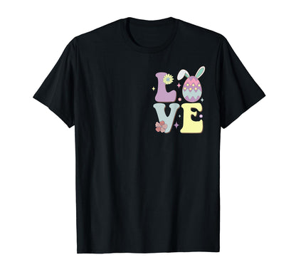 Easter Love Easter Egg Easter Bunny T-Shirt - Trendy Graphic for Adults - T-Shirt, Sweatshirt, Hoodie