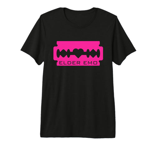 Elder Emo Goth Y2K Emo Fan Tri T-Shirt - Fun Novelty Design for Adults - T-Shirt, Sweatshirt, Hoodie