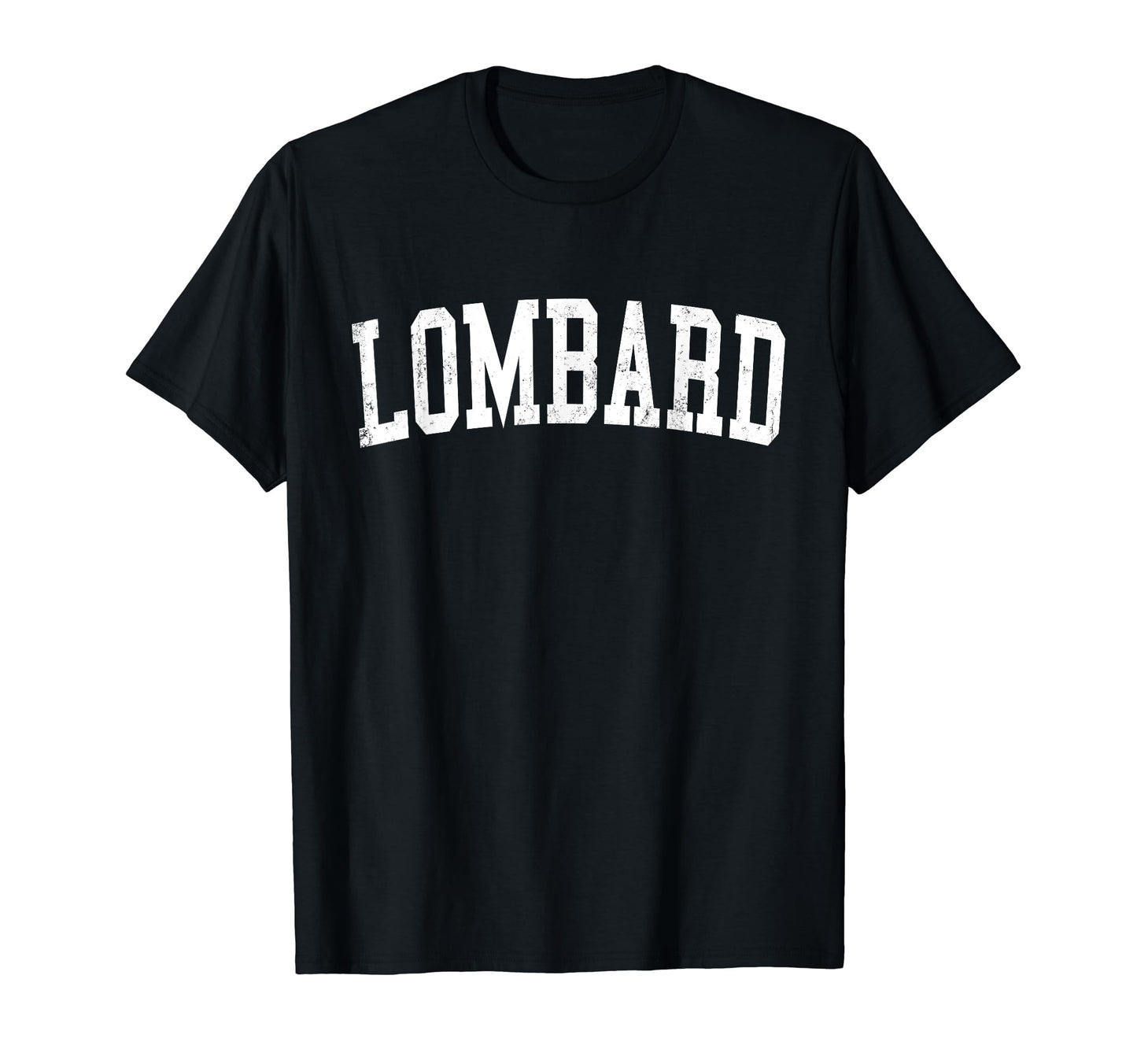 Lombard Il Distressed White T-Shirt - Casual Everyday Wear Men Women - T-Shirt, Sweatshirt, Hoodie