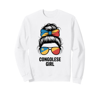 Congolese Dr Congo National Flag Sweatshirt - Aesthetic Graphic for Adults - T-Shirt, Sweatshirt, Hoodie