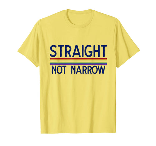 Straight Not Slim Ally Rainbow Pride T-Shirt - Novelty Apparel Men Women - T-Shirt, Sweatshirt, Hoodie