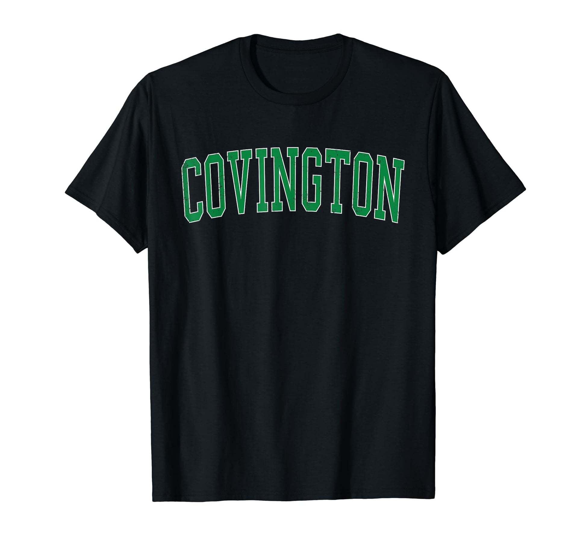 Covington Ky Distressed Green T-Shirt - Casual Everyday Wear for Adults - T-Shirt, Sweatshirt, Hoodie