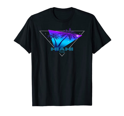 Miami Florida Pastel 80S 90S Aesthetic T-Shirt - Unique Graphic Men Women - T-Shirt, Sweatshirt, Hoodie