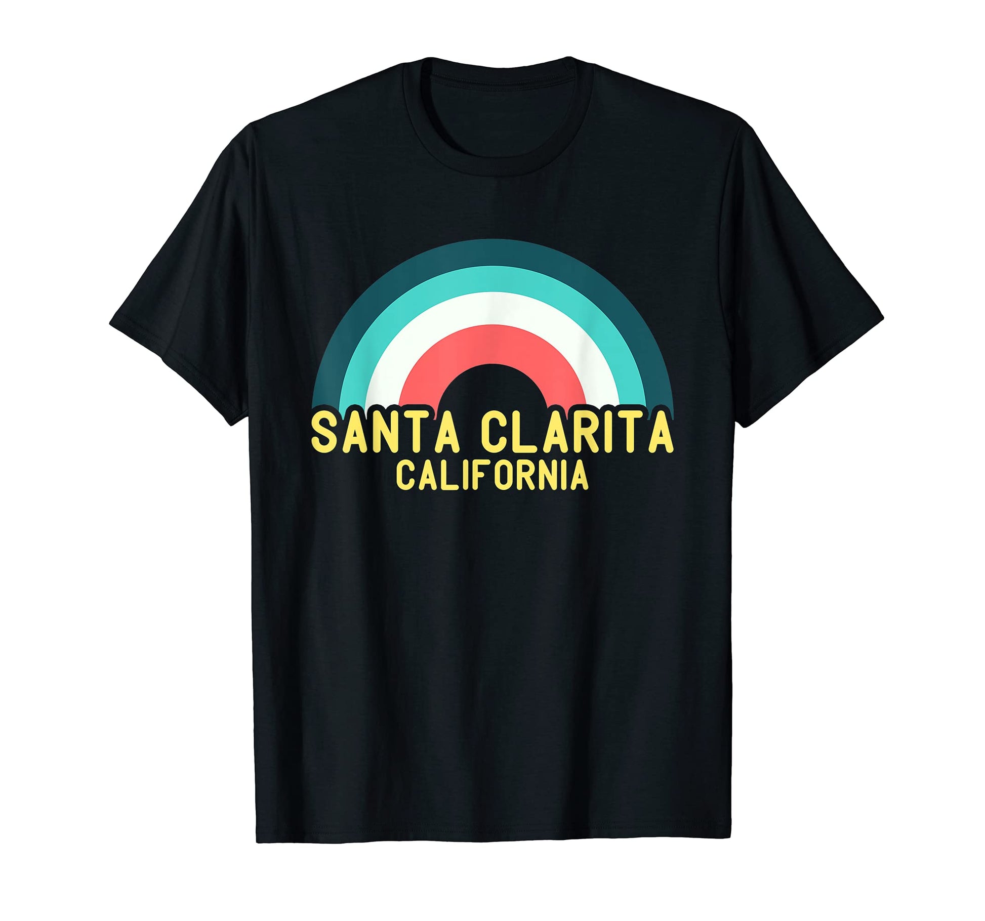 Santa Clarita California Rainbow T-Shirt - Graphic Print Unisex - T-Shirt, Sweatshirt, Hoodie