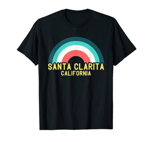 Santa Clarita California Rainbow T-Shirt - Graphic Print Unisex - T-Shirt, Sweatshirt, Hoodie