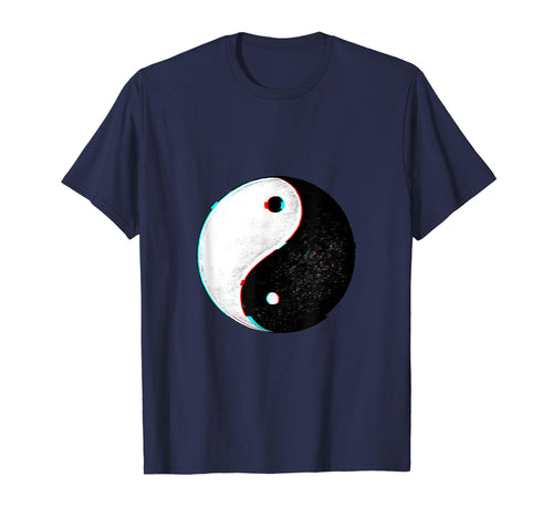 Yin Yang Symbol Japanese Glitch T-Shirt - Casual Everyday Wear for Adults - T-Shirt, Sweatshirt, Hoodie