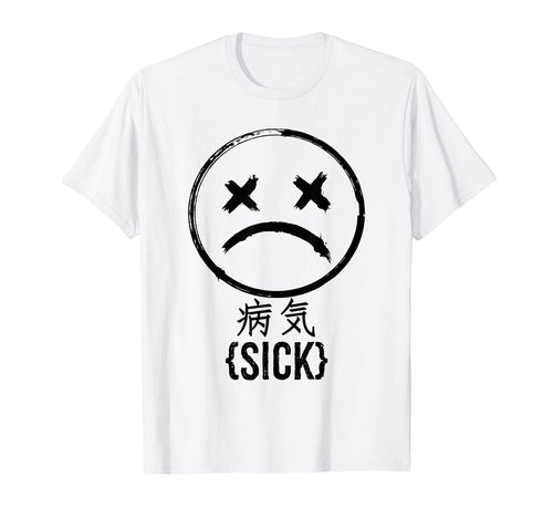 Punk Goth Sick Face Aesthetic Soft Grunge T-Shirt - Trendy Graphic Unisex - T-Shirt, Sweatshirt, Hoodie