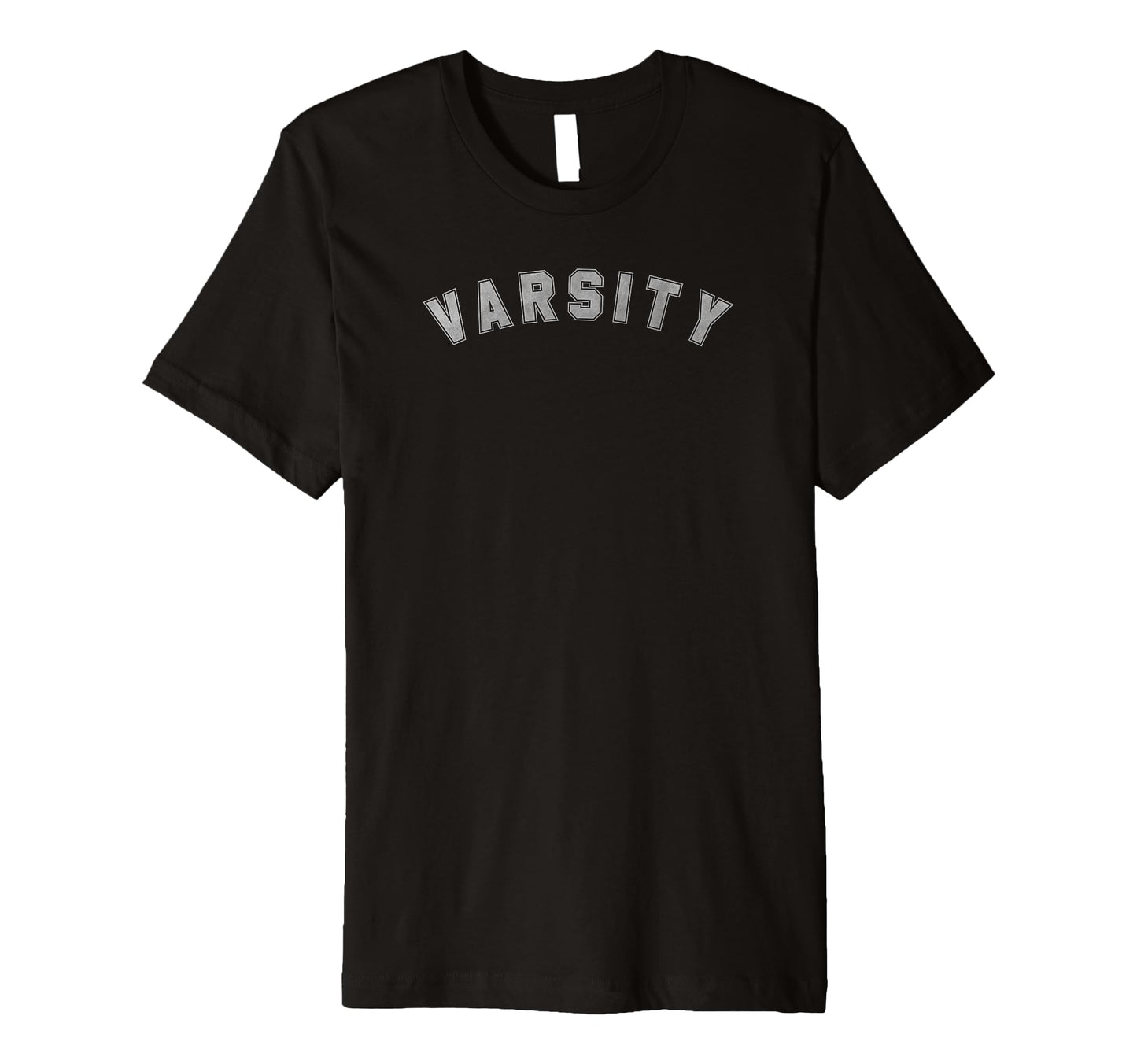 Trendy Varsity Arched Text T-Shirt - Fun Novelty Design Men Women - T-Shirt, Sweatshirt, Hoodie