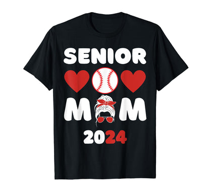 Senior Mom Class 2024 Baseball Mom T-Shirt - Fun Novelty Design Unisex - T-Shirt, Sweatshirt, Hoodie