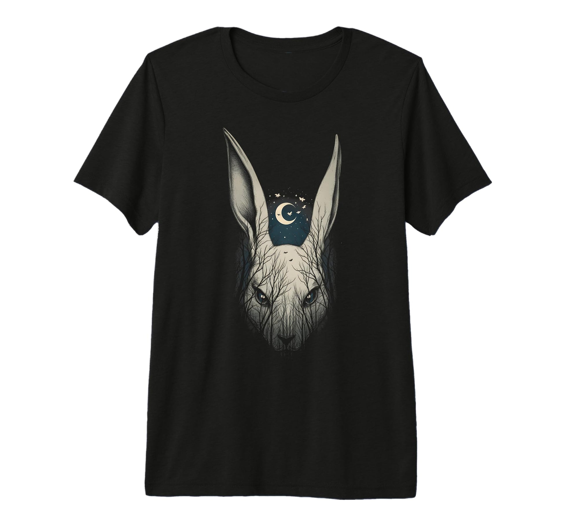 Creepy Bunny Rabbits Alt Goth Grunge Horror T-Shirt - Graphic Print Unisex - T-Shirt, Sweatshirt, Hoodie