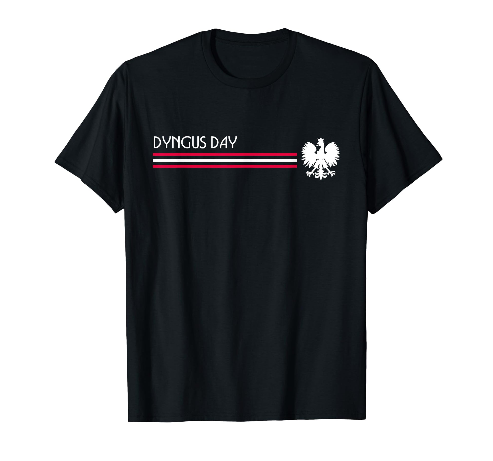 Dyngus Day Striped Polish American T-Shirt - Casual Everyday Wear Unisex - T-Shirt, Sweatshirt, Hoodie