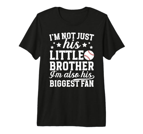 His Biggest Fan Baseball Brother T-Shirt - Minimalist Print Unisex - T-Shirt, Sweatshirt, Hoodie