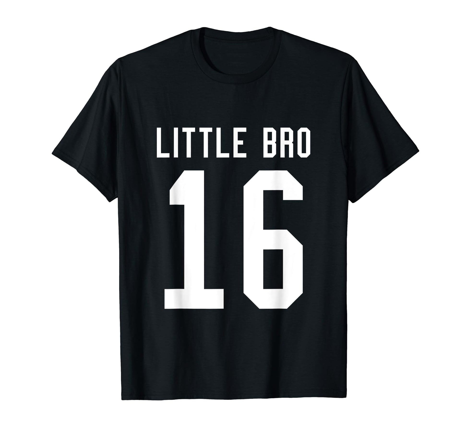Number 16 Little Bro Biggest Fan T-Shirt - Aesthetic Graphic Unisex - T-Shirt, Sweatshirt, Hoodie