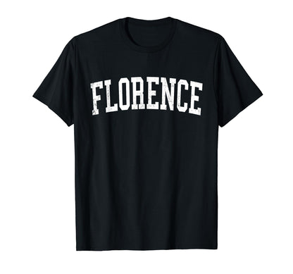 Florence Sc Distressed White Varsity T-Shirt - Fun Novelty Design Men Women - T-Shirt, Sweatshirt, Hoodie