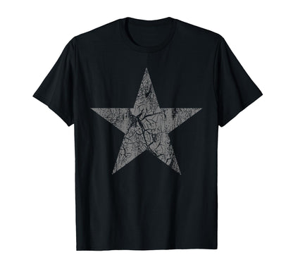 Distressed Gray Star Star Grunge T-Shirt - Unique Graphic for Adults - T-Shirt, Sweatshirt, Hoodie