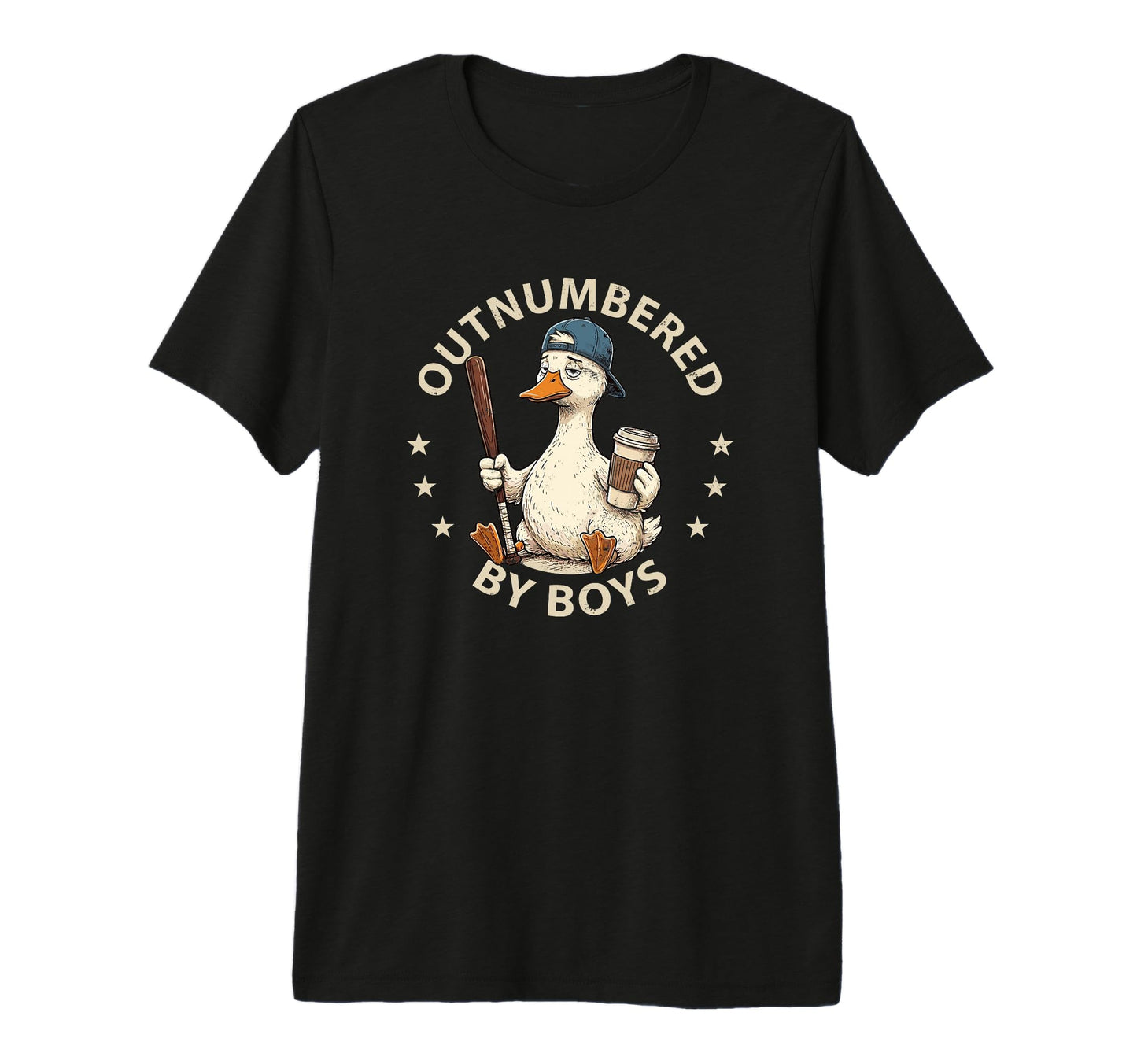 Outnumbered Mom Funny Mom Goose T-Shirt - Aesthetic Graphic for Adults - T-Shirt, Sweatshirt, Hoodie