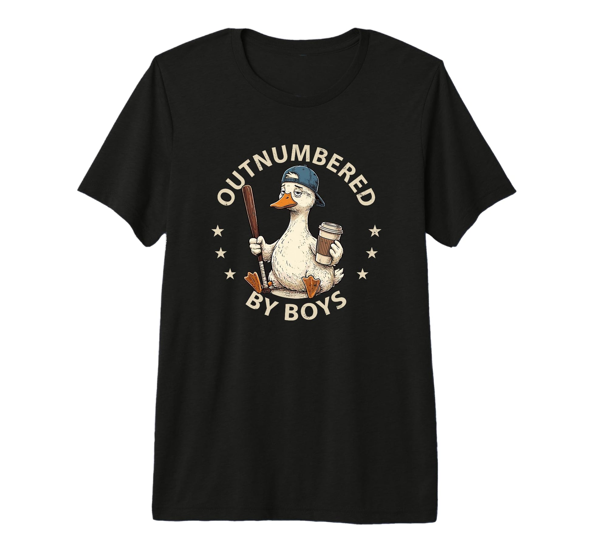 Outnumbered Mom Funny Mom Goose T-Shirt - Aesthetic Graphic for Adults - T-Shirt, Sweatshirt, Hoodie