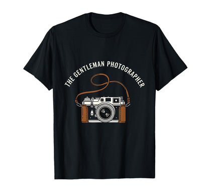 Gentleman Photographer Camera T-Shirt - Fun Novelty Design Unisex - T-Shirt, Sweatshirt, Hoodie