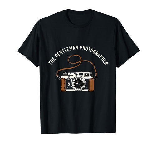 Gentleman Photographer Camera T-Shirt - Fun Novelty Design Unisex - T-Shirt, Sweatshirt, Hoodie