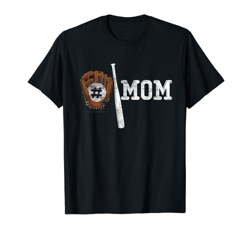 Number One Baseball Mom Mothers T-Shirt - Casual Everyday Wear for Adults - T-Shirt, Sweatshirt, Hoodie