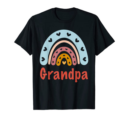 Grandpa Birthday Rainbow Boho Grandpa T-Shirt - Novelty Apparel for Adults - T-Shirt, Sweatshirt, Hoodie