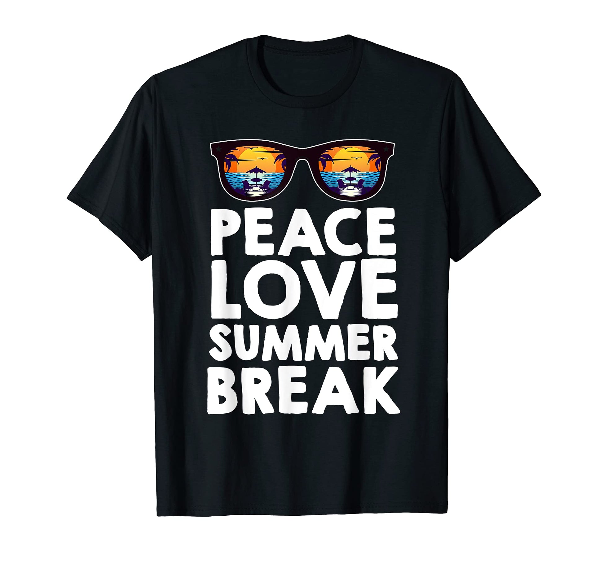 Peace Love Summer Break T-Shirt - Aesthetic Graphic for Adults - T-Shirt, Sweatshirt, Hoodie