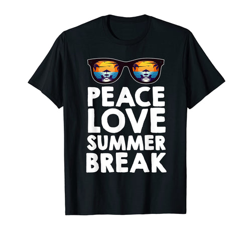 Peace Love Summer Break T-Shirt - Aesthetic Graphic for Adults - T-Shirt, Sweatshirt, Hoodie