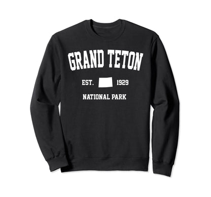 Grand Teton National Park Hiking Sweatshirt - Custom Art Print for Adults - T-Shirt, Sweatshirt, Hoodie