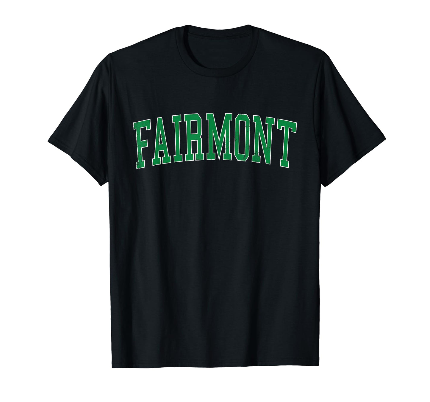 Fairmont Mn Distressed Green Varsity T-Shirt - Novelty Apparel Men Women - T-Shirt, Sweatshirt, Hoodie