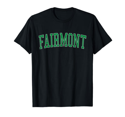 Fairmont Mn Distressed Green Varsity T-Shirt - Novelty Apparel Men Women - T-Shirt, Sweatshirt, Hoodie