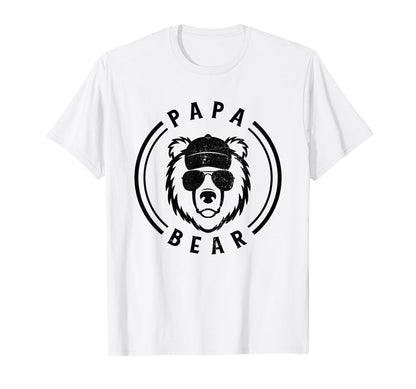 Papa Bear Sunglasses Baseball Cap Sweatshirt - Aesthetic Graphic Unisex - T-Shirt, Sweatshirt, Hoodie