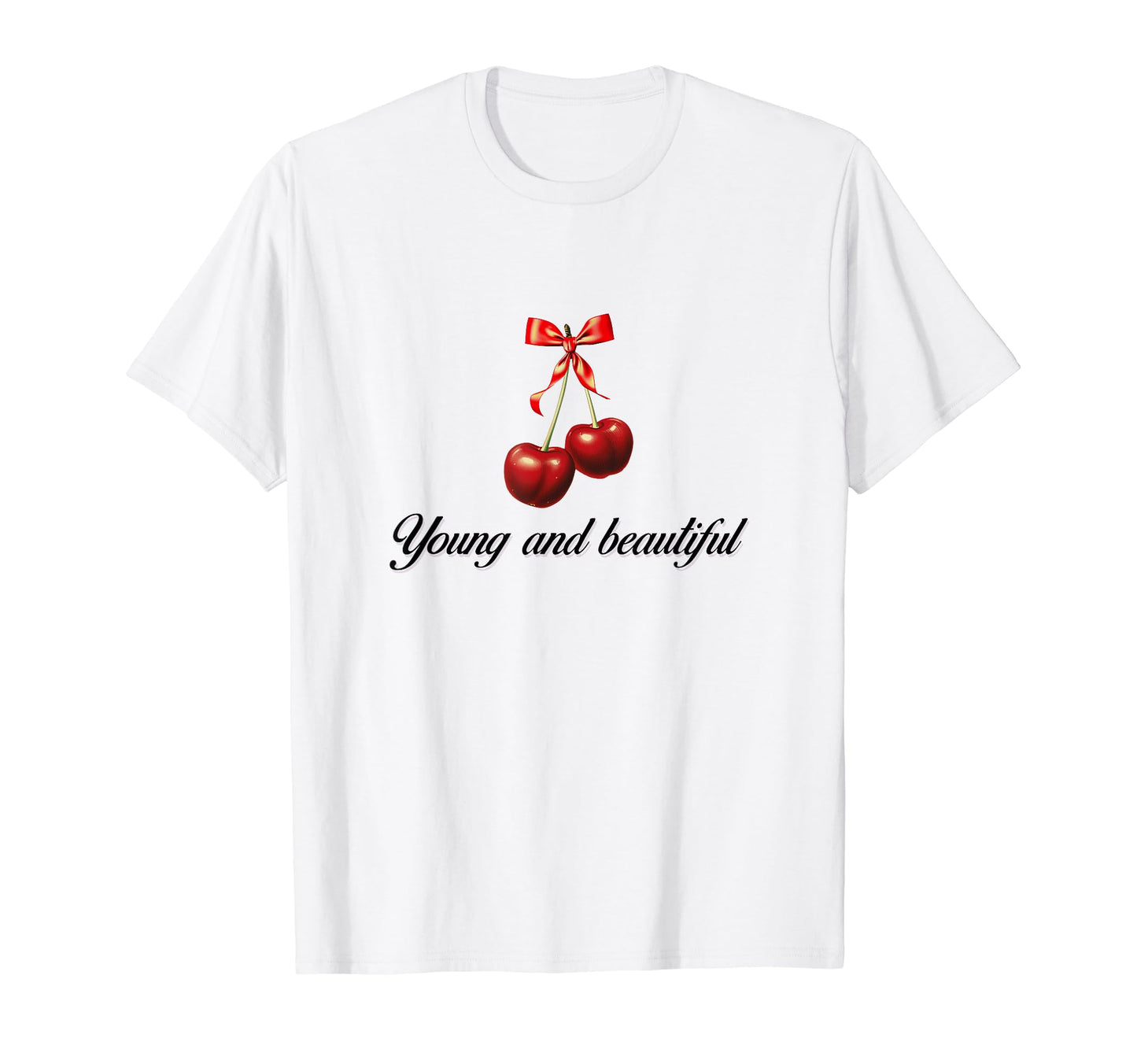 So Real Cherry Coquette Girlcore Y2K T-Shirt - Aesthetic Graphic Men Women - T-Shirt, Sweatshirt, Hoodie