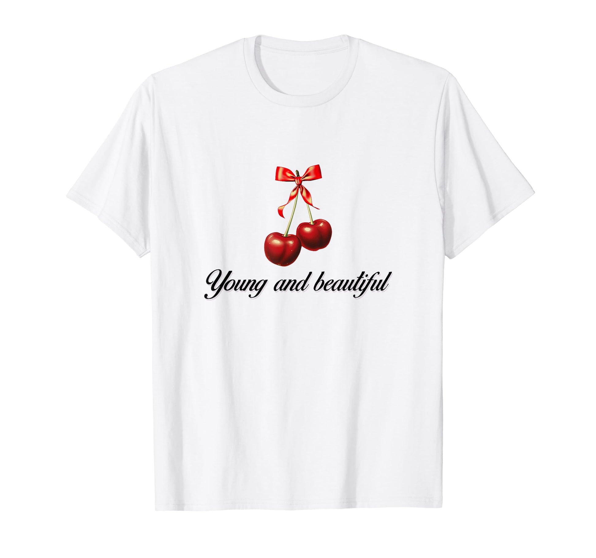 So Real Cherry Coquette Girlcore Y2K T-Shirt - Aesthetic Graphic Men Women - T-Shirt, Sweatshirt, Hoodie