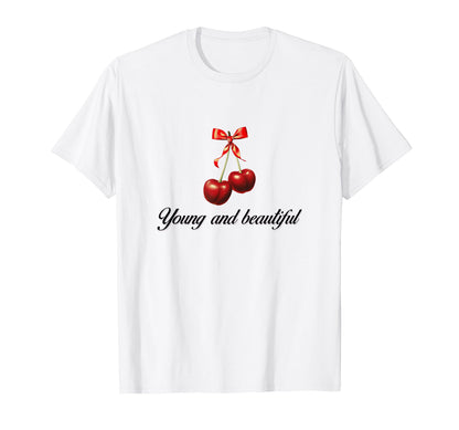 So Real Cherry Coquette Girlcore Y2K T-Shirt - Aesthetic Graphic Men Women - T-Shirt, Sweatshirt, Hoodie