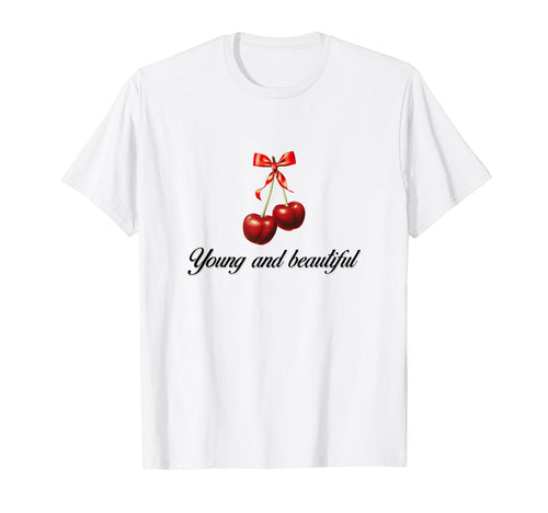 So Real Cherry Coquette Girlcore Y2K T-Shirt - Aesthetic Graphic Men Women - T-Shirt, Sweatshirt, Hoodie