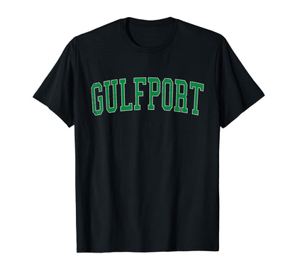 Gulfport Fl Distressed Green Varsity T-Shirt - Novelty Apparel Men Women - T-Shirt, Sweatshirt, Hoodie