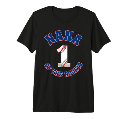 Nana Rookie 1St Birthday Baseball T-Shirt - Trendy Graphic for Adults - T-Shirt, Sweatshirt, Hoodie