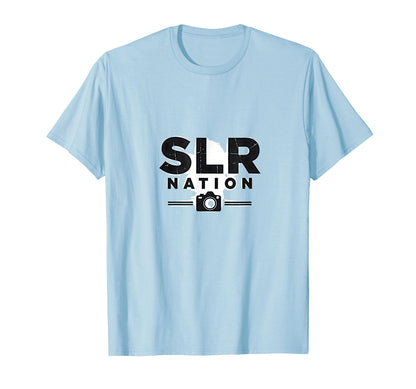 Slr Nation Camera Enthusiast T-Shirt - Custom Art Print Men Women - T-Shirt, Sweatshirt, Hoodie