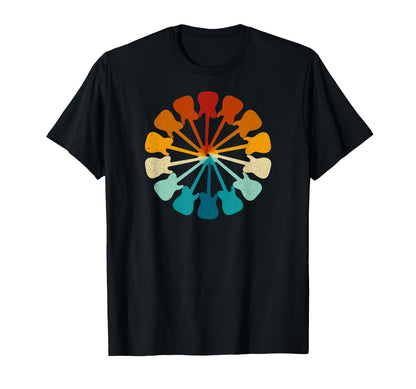 Guitar Rainbow T-Shirt - Streetwear Style Men Women - T-Shirt, Sweatshirt, Hoodie