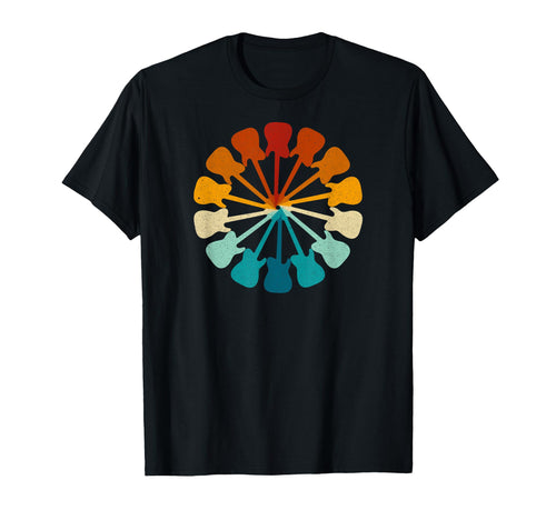 Guitar Rainbow T-Shirt - Streetwear Style Men Women - T-Shirt, Sweatshirt, Hoodie