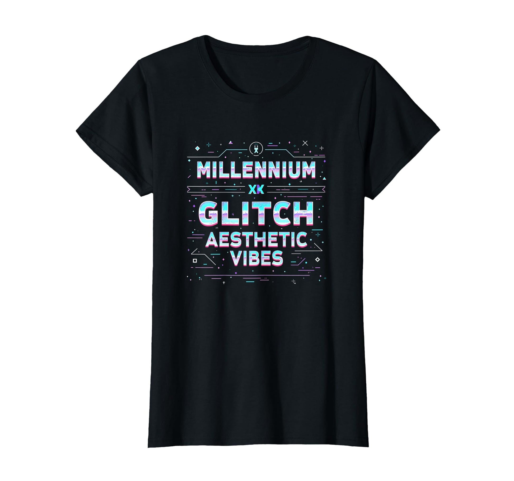 Millennium Glitch Aesthetic Y2K T-Shirt - Novelty Apparel Unisex - T-Shirt, Sweatshirt, Hoodie