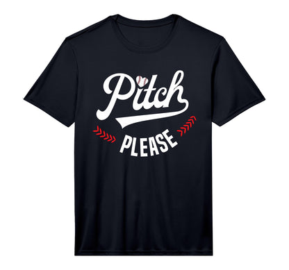 Mens Funny Baseball Pitch Please T-Shirt - Fun Novelty Design for Adults - T-Shirt, Sweatshirt, Hoodie